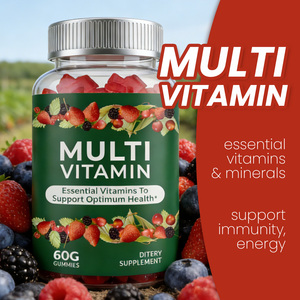 OEM/ODM Kräuter-Obst-Gemüse-Gummis für Allgemeines Wohlbefinden, Vitamin-Gummis für Erwachsene und Kinder, Multivitamin 60 Gummis - Product Image 2