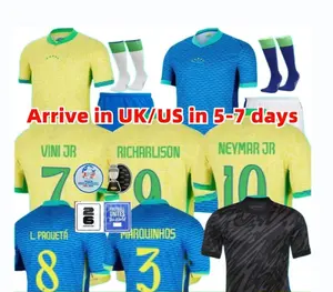 قميص كرة قدم برازيل 2024 كأس أمريكا قميص كرة قدم Paquita Raphinha ماركوينهوس فيني الأصغر برازيلي
