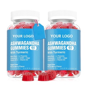 Oem/ODM tùy chỉnh Ashwagandha Gummies 2000mg oganic Ashwagandha chiết xuất từ rễ bổ sung gummy-thuần chay tâm trạng & năng lượng hỗ trợ - Product Image 1