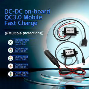 Dc QC3.0 xe sạc nhanh 12V 24V 36V 48V 60V 72V để 5V 18W USB chuyển đổi điện thoại di động sạc nhanh cho <span class=keywords><strong>Apple</strong></span> Huawei điện thoại - Product Image 4