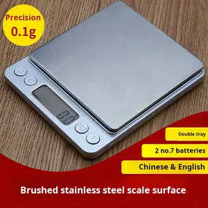 Portable Stainless Steel Electronic Scale For Kitchen Nutrition Baking With Cover Pastry Tools Silicone Mold Cake Application