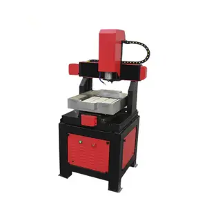 Heavy Duty Iron Cast Frame Mini Cnc Machine With Rotary Axis Wood Mdf Acrylic Plywood Desktop Cnc Router 4040 For Business