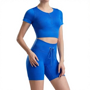 High Quality Women 2-Piece Women Tracksuit Set Matching Shorts High Street Style Custom Logo & Design Print OEM Services - Product Image 1