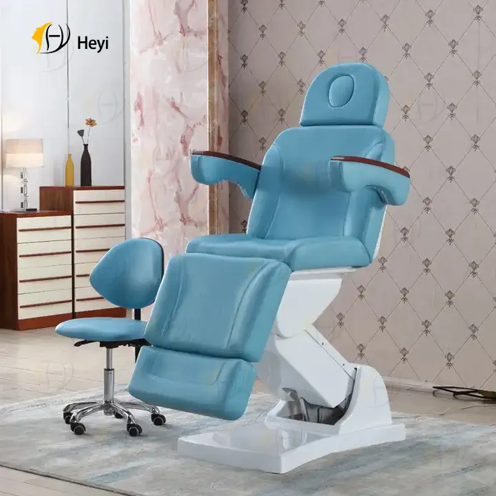 Muebles de salón modernos de lujo, nuevo diseño Esthetique para cama de masaje de belleza eléctrica, mesa para mujer, spa, Agujero facial