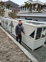 Pompe à chaleur pour piscine 70KW 90KW T3 Wifi à commande intelligente, chauffage et refroidissement SPA, 75KW, usage commercial, échangeur de chaleur en titane PPR, 460V/380V
