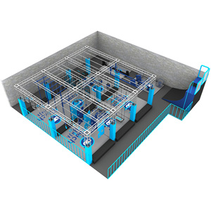 Cao cấp trong nhà hoàn chỉnh Tập Thể Dục Đào Tạo Cấu trúc thép OCR lồng phòng tập thể dục NINJA CHIẾN BINH trở ngại khóa học - Product Image 3