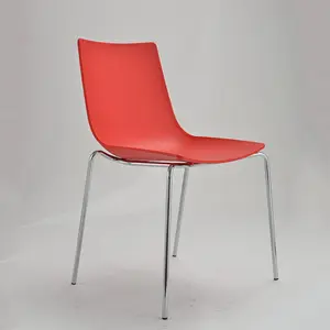 Cheap Price White Plastic Chair Modern Luxury Metal Frame Heavy Duty Desk Chair Dining Chair