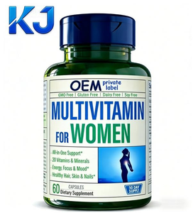 Capsules de multivitamines pour femmes OEM |   60 unités |   20 vitamines et minéraux pour l'énergie, la santé de la peau et le bien-être général - Product Image 1