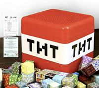 Mine World Craft - Blocs de construction magnétiques carrés pour enfants - Matériel ABS certifié EN71 - Ensembles de 100 pièces