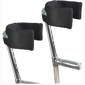 Housse de protection pour canne de bras, noire, lavable, douce, respirante, confortable, accessoire d'aide à la marche - Product Image 1
