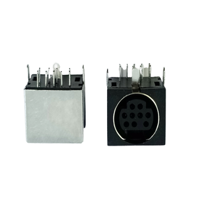 Hoyato Socket Port de charge Dock 9pin Mini <span class=keywords><strong>Din</strong></span> <span class=keywords><strong>Jack</strong></span> Short Body R/A Enry Connecteur fabricant - Product Image 1