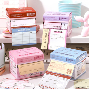 Simno dính ghi chú giấy cuộn băng kéo ra nhãn dán Hộp vẽ đầy đủ dính thẻ tự dính ghi chú viết - Product Image 1