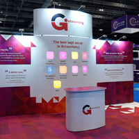 Nouvelle promotion stand d'exposition modulaire stand comptoir salon présentoirs pour expositions