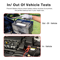 Testeur de conductivité de batterie KW720 de haute précision avec imprimante thermique avec batteries de moto de bateau de camion de voiture