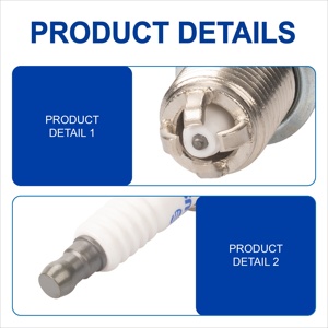 หัวเทียน, Vela De Ignicao, GV6R66Q-05, อัลฟาโรเมโอ: 46449690, 46480307, 46521529, 46550991, 60512848, 60571785, 60593139 - Product Image 4