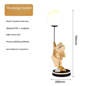 Moderna Lampada Elettrica a Forma di Orso Polare in Resina per Decorazione di Soggiorno, Scrivania e Vetrinetta del Vino - Product Image 5