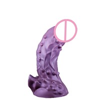 Dildo réaliste texturé en silicone liquide souple, masseur intime féminin, jouet de plaisir pour adultes, design sûr pour le corps, étanche