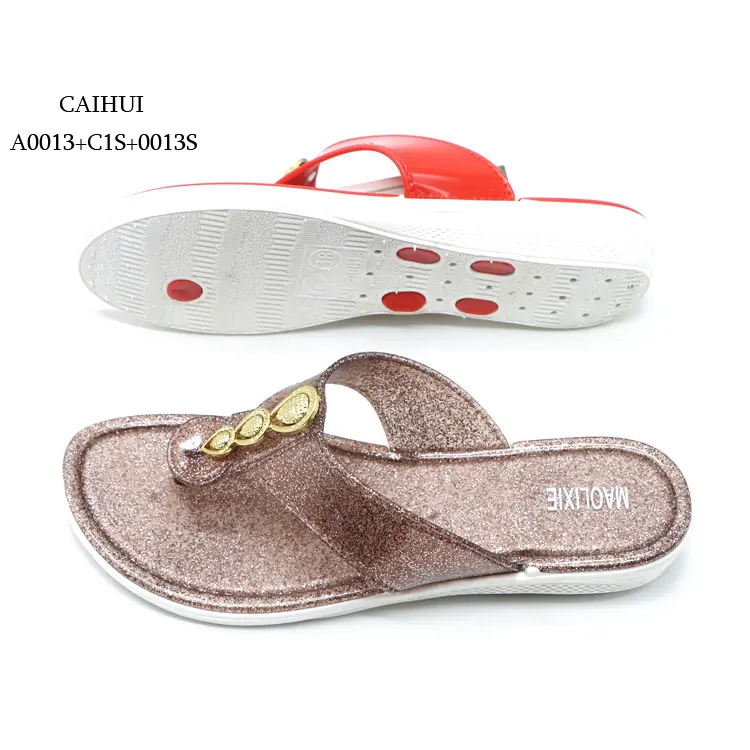 Shiny New Arrivals Dép Cao Gót Phụ Nữ Cô Gái Top Chất Lượng Wedge Flip Flops Gót Dép