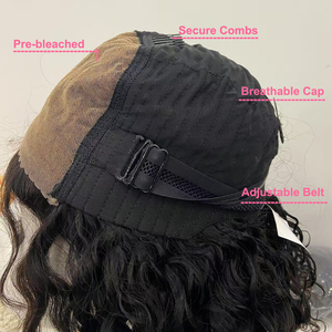 Wig rambut manusia tanpa lem pemakaian dan Go Wig sebelum dipetik pre-cut warna hitam alami keriting keriting 5x5 HD penutupan Wig gratis ongkir - Product Image 5