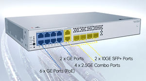 Switch HUA WEI S310S-10PN4JX: 8 Puertos GE + 2 Puertos 2.5GE + 2 Puertos 2.5SFP + 2 Puertos 10GE, POE, Mejora la Eficiencia de la Red Empresarial - Product Image 2