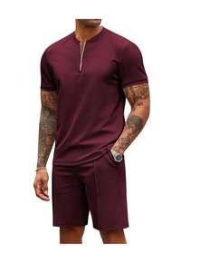 Survêtement vintage pour homme de qualité supérieure, design personnalisé, motif uni en contraste de couleurs, polyester/coton respirant pour l'hiver - Product Image 6