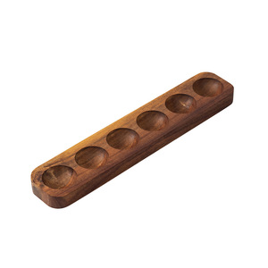 Acacia Wood Egg Storage Box Divided Design <b>Kitchen</b> Freshness Preservation Minimalist Style - Product Image 5