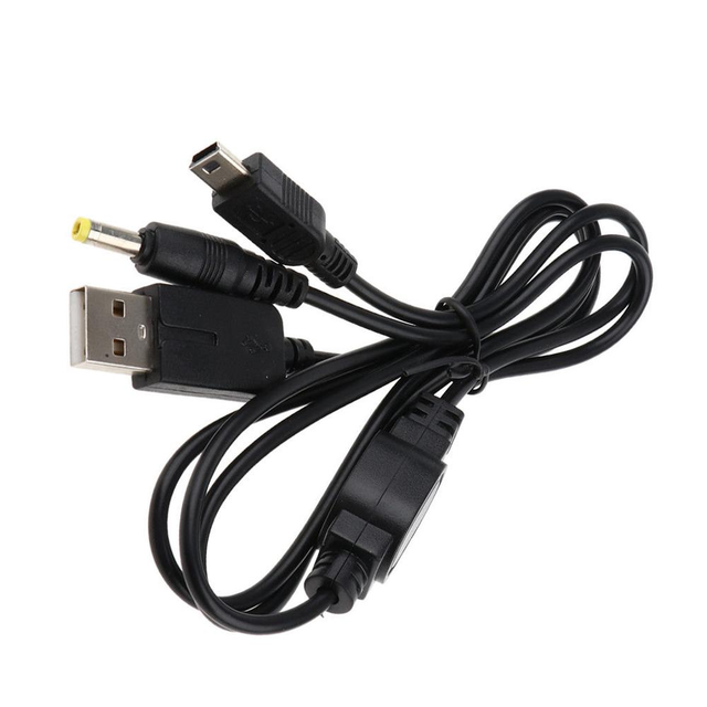 1.2m New for PSP 2 in 1 USB Charger Power Adapter Cable for PSP 2000 3000