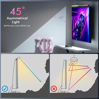 Barra de Luz LED RGBIC Moderna para Monitor de Juegos, de Aluminio, con Control por Aplicación, Sincronización con Música, Lámpara Colgante para Pantalla, Control Remoto Inalámbrico, para PC Gamer