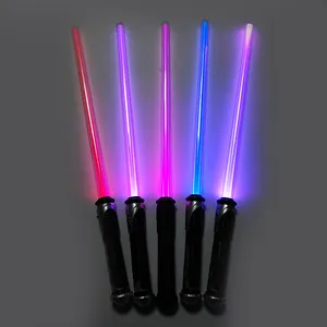 Großhandel Kunststoff LED Licht Säbel Schwert LED Lichtschwert Spielzeug Buntes LED Laser Schwert Für Kinder