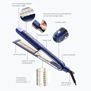 Plancha de Pelo de Vapor Infrarroja Inteligente Novedad Pelo Liso Plana Gros Salon - Product Image 6