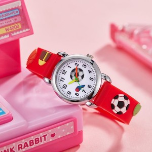 <span class=keywords><strong>Reloj</strong></span> Deportivo de Cuarzo para Niños y Niñas, con Caja de Aleación Ecológica, Correa de Silicona de 5 mm de Grosor, Diseño de Fútbol Animado - Product Image 4