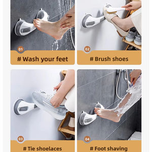 Pedales de Ducha para Baño Montados en la Pared, Instalación sin Taladro, para Mujeres Embarazadas y Personas Mayores, Accesorios para Inodoro - Product Image 2