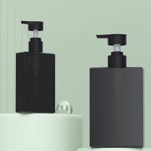 ขวดปั๊มโลชั่นพลาสติก PET สีดำด้านทรงเหลี่ยม ขนาด 200 มล. 400 มล. ขวดแชมพู ขวดโลชั่นทามือ ขวดเจลอาบน้ำสำหรับผู้ชาย - Product Image 6