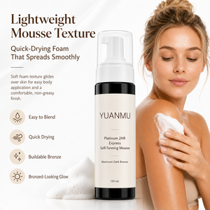 Autobronceador en Espuma Vegano Orgánico de Marca Privada OEM, Ultra Oscuro, Autobronceado en 2 Horas - Product Image 4
