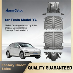 Piastre di Protezione Antiscivolo 3D Resistenti a Sabbia/Fango/Pietre per Tesla Model Y e Model YL, Leggere, Montaggio Diretto - Product Image 3