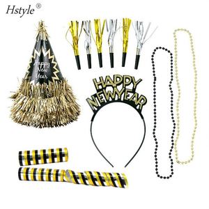 New Year 2024 Eve Party Supplies Decoration Midnight Party New Year's Party Kit 4 Guests Celebration Cone <b>Hat</b> Headband SD271 - Product Image 3
