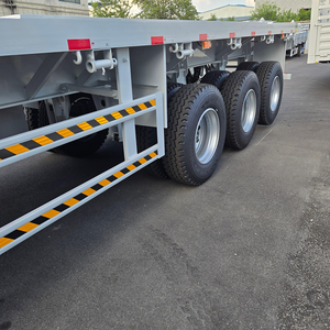 Semirremolque de Plataforma Plana de Acero de 3 Ejes, 20 pies/40 pies, con Capacidad de Carga de 1001-2000 kg, Origen Shandong - Product Image 4