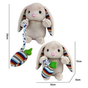 Vendita calda Pull Line Baby peluche lenitivo coniglio musicale per giocattoli di peluche per bambini peluche - Product Image 3