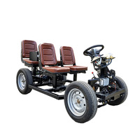 Mini ev 4 roues bon marché chinois 4x4 robuste mini électrique petite voiture cargo châssis cadre plate-forme conduite à droite kit pour adulte