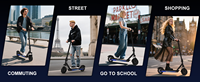 Patinetes Eléctricos Populares de Alta Calidad para Adultos, Motor sin Escobillas, Sensor, Control Digital, Velocidad de 25 km/h, Carga de 120 kg, Diseño Plegable
