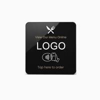 Carte de revue NFC RFID personnalisée avec code QR, étanche, italien, allemand, français, espagnol, vente en gros
