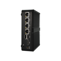 Sistema de Red Barebone de Bajo Costo 2026, Router Firewall sin Ventilador, 4 Puertos Ethernet, J1900 J6412 N100