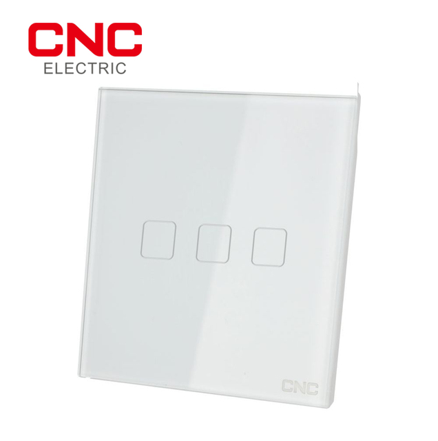 Safe Touch Switch 1 Gang Single Pole Wall Switch 10A Maximum Current EU Standard 1-Way Glass Zigbee Light Switch
