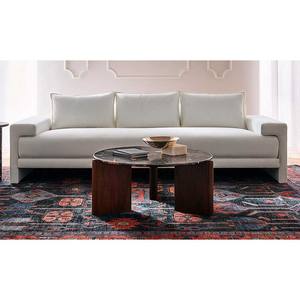 Juego de Muebles de Sofá de Estilo Vintage con Tapicería de Tela, Asientos Profundos, Armazón de Madera Resistente, Tapicería para Sala de Estar, Sofá de 3 Plazas - Product Image 2