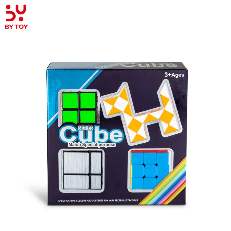 売れ筋JuguetesRubixのキューブセット4個教育用2x2ミラーマジックスネーク3x3キューブパピークラシックキューブセット