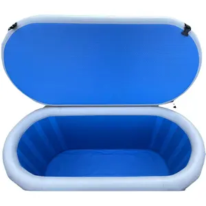 Vasca da bagno di ghiaccio portatile vasca ad immersione fredda esterna vasca da bagno di dimensioni maggiori per adulti e atleti di recupero Fitness