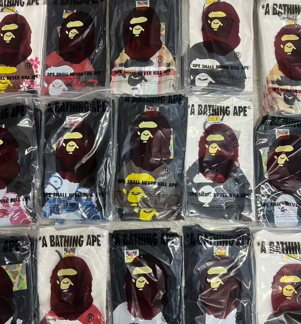 4.2Bepeees Designer T-Shirts for Men Loose Printed Ape Graphic on 100% Cotton Streetwear Casual Animal Patterned T-Shirt