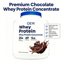 Protéine de lactosérum isolée en poudre, marque privée, saveur chocolat, 25 g de protéines par portion, pour adultes, contenant de 5 lb