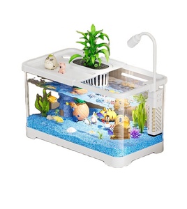 Aquário Ecológico de Acrílico para Mesa com Circulação Automática e Filtro de Oxigenação para Peixes Betta e Goldfish - Product Image 1
