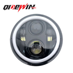 5.75 Inch Wrangler Headlight With Integrated High And Low Beam Lenses Full Round Aperture Car Motorcycle <b>Spotlight</b> Modification - Product Image 3
